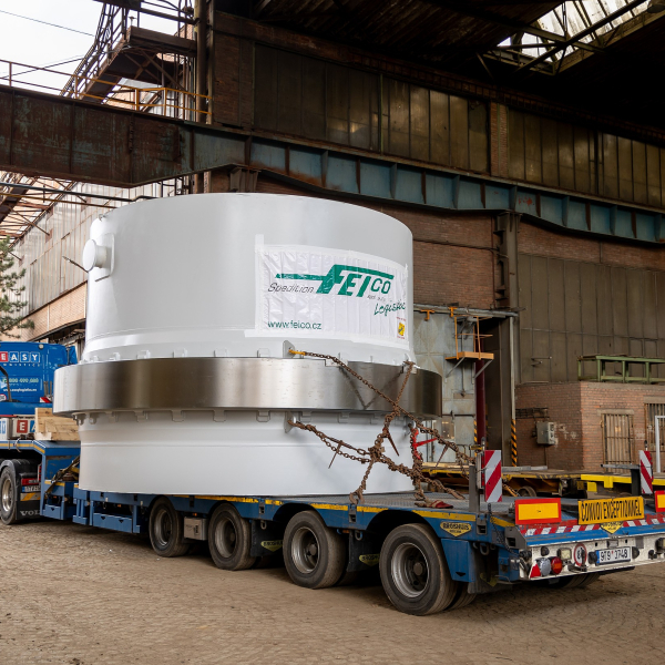 Transporting a sugar beet harvester